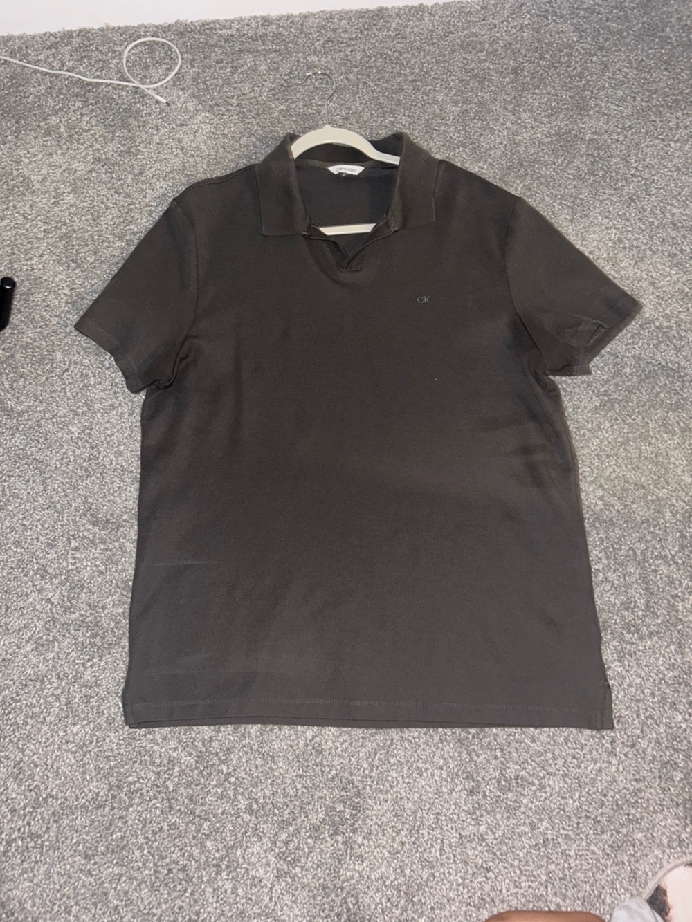 Calvin Klein Men's Black Polo with Subtle CK Logo